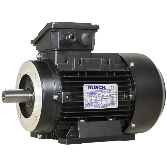 Busck Wechselstrommotor T3A90L-4B34, 1,5kW, 1440RPM, B34, 230/400, 50 Hz, Aluminium