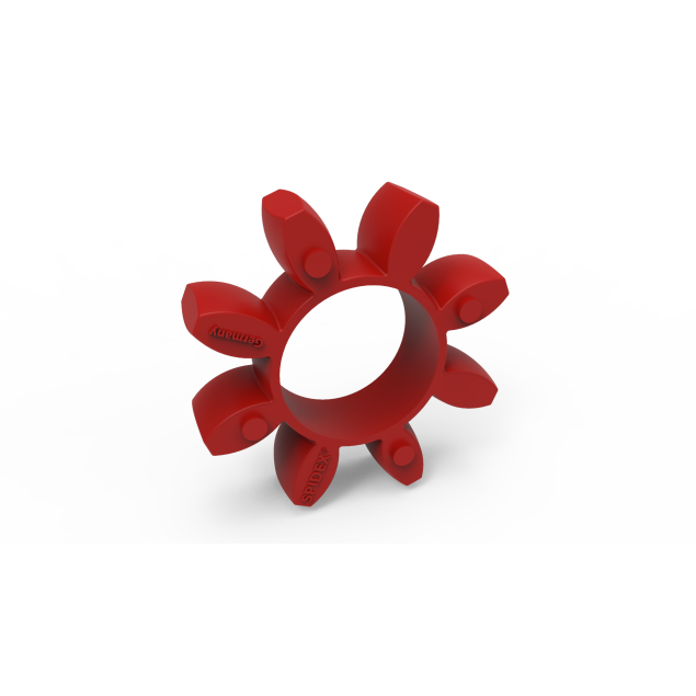 SPIDEX 55/70 red 98°, spider, Shore A, coupling element, polyurethane