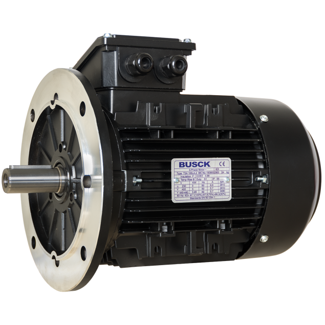 Busck Wechselstrommotor T3A100LA-4B5, 2,2kW, 1450RPM, B5, 230/400, 50 Hz, Aluminium