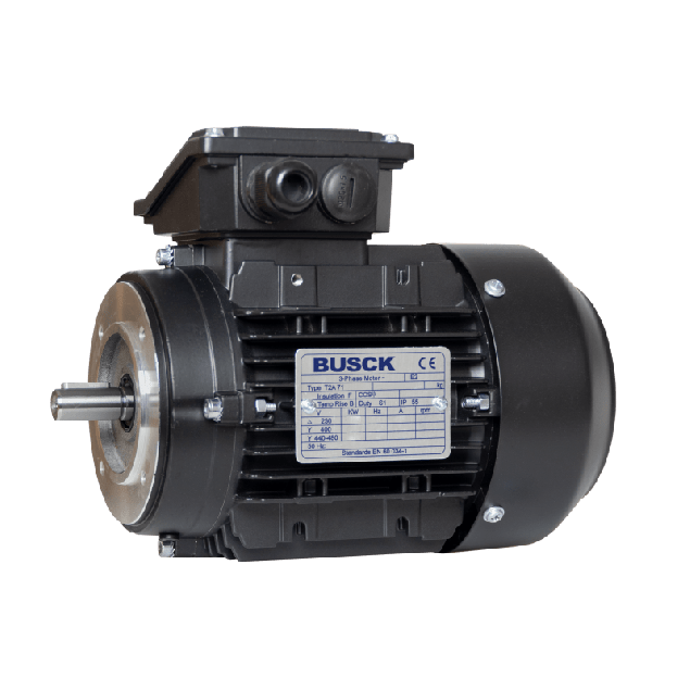 Busck AC motor T4A71B-4, 0,37kW, 1430RPM, B14, 230/400, 50 Hz, Aluminium