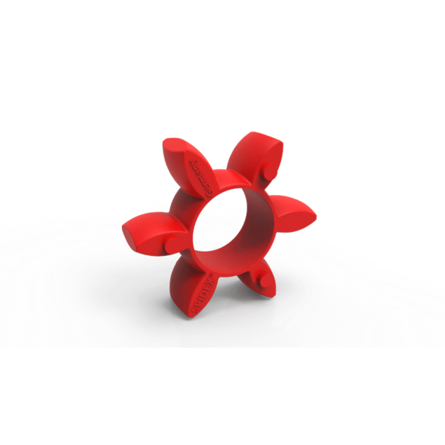 SPIDEX spider 14 red 98° Shore A, coupling element, polyurethane