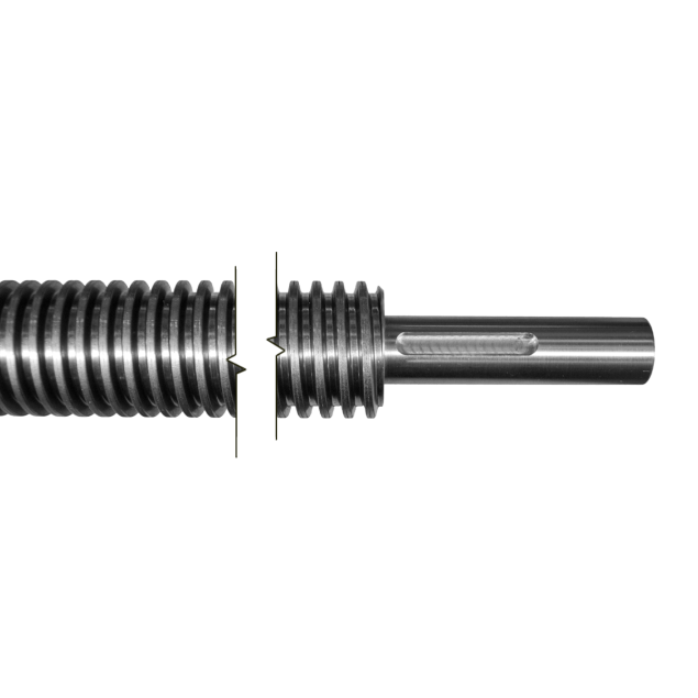 TR30x6 Trapezoidal Spindle – Cut to Custom Length, Ø20x94 Machined with Keyway