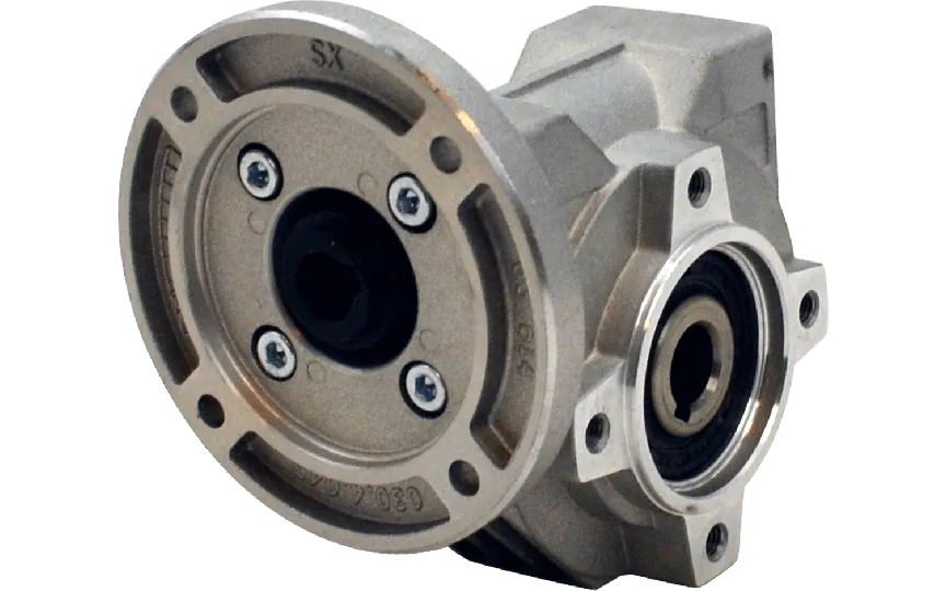 Hydro-Mec 030, worm gear Ø14 SS hollow shaft, 40:1, input 63B14, aluminium