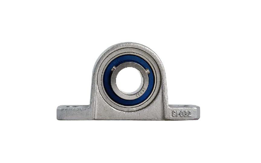 Mini pillow block bearing MKP Ø15, set screw, stainless steel