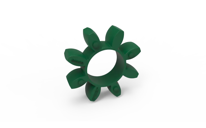 SPIDEX 28/38 green 64°, spider, Shore D, coupling element, polyurethane