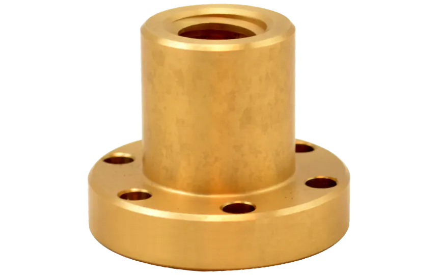 CONTI FFR Tr 22x10 trapezmøtrik med flange, højre gevind, bronze