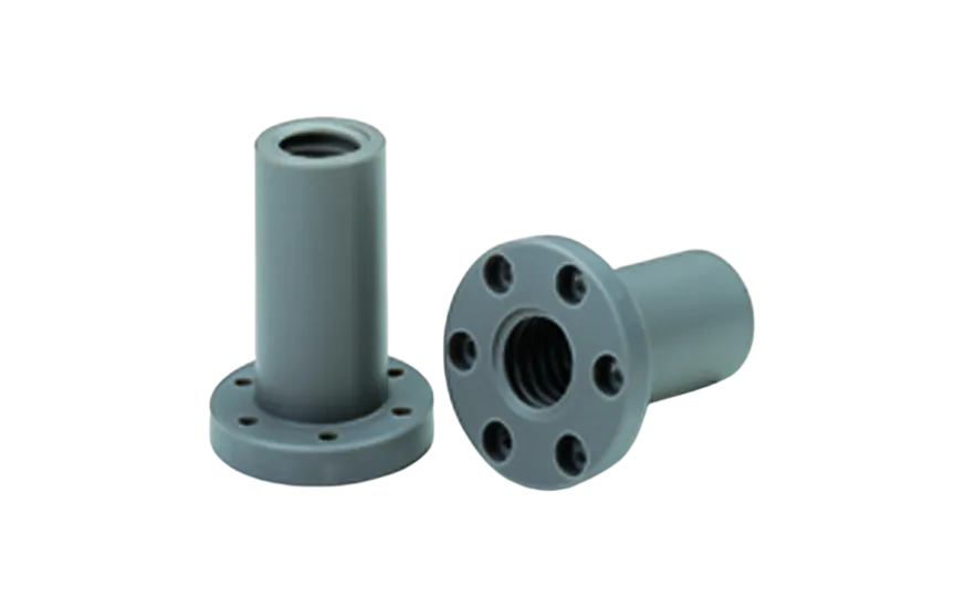 CONTI FCS Tr 30x6 trapezoidal nut with flange, left thread, plastic