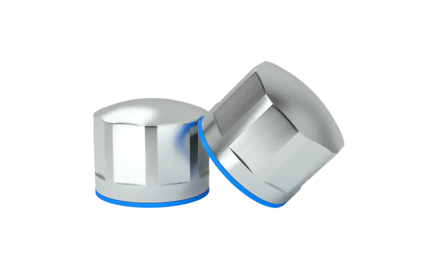 Hygiejnisk Møtrik HN M8 L21 Ø15, rustfrit stål