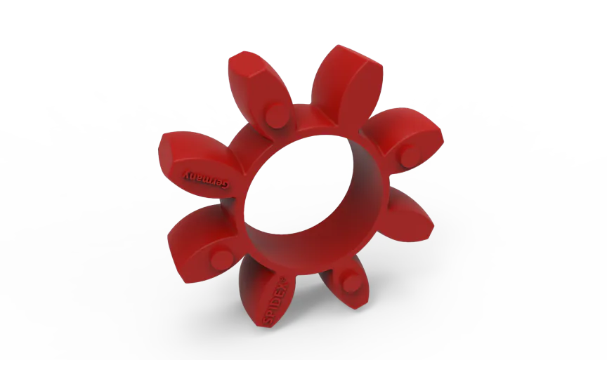 SPIDEX 65/75 red 95°, spider, Shore A, coupling element, polyurethane