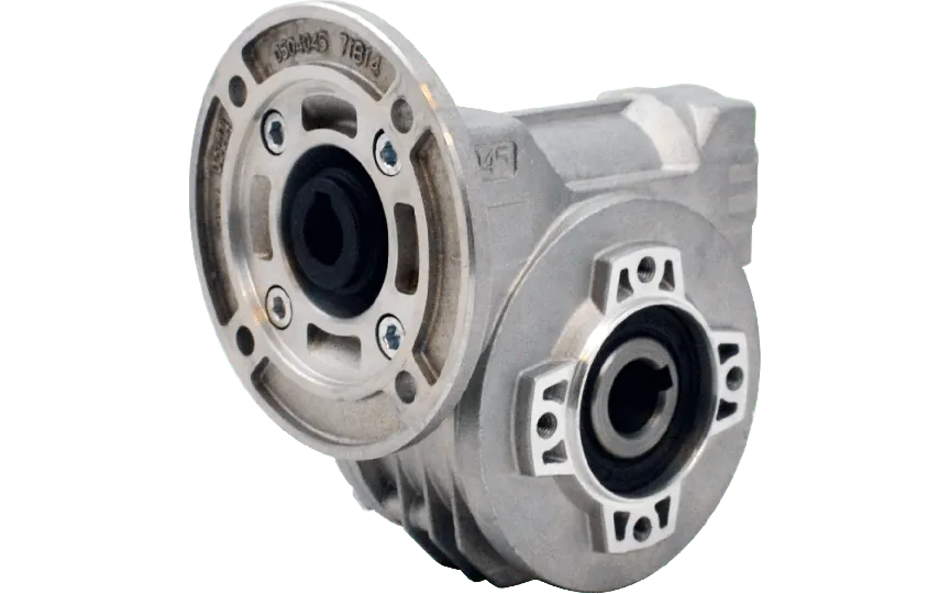 Hydro-Mec 045, snekkegear Ø18 SS hulaksel, 7:1, indgang 71B14, aluminium