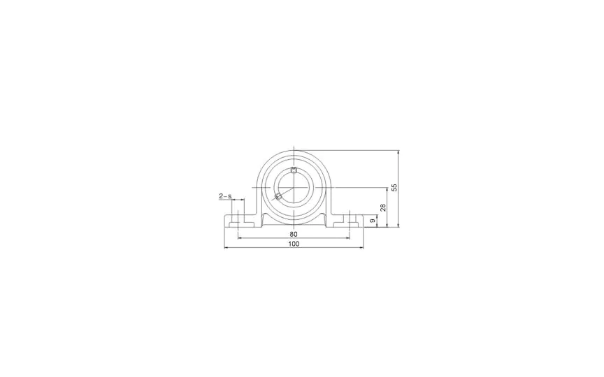 Mini Stehlager MKP Ø20, Gewindestift, Edelstahl