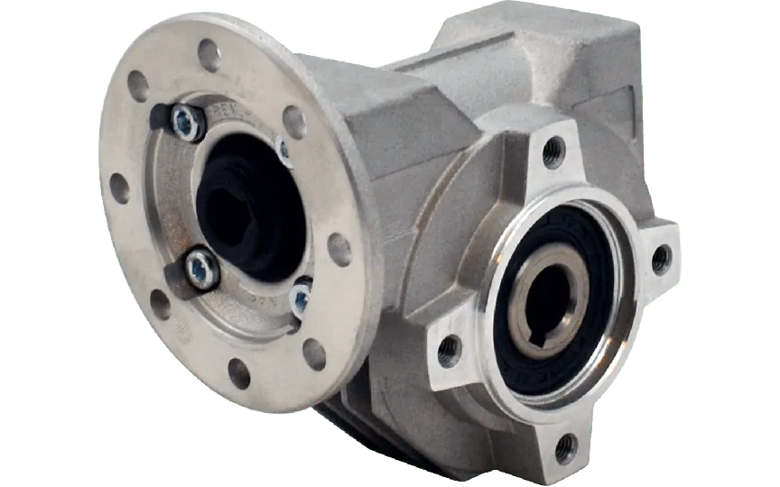 Hydro-Mec 030, snekkegear Ø14 SS hulaksel, 100:1, indgang 56B14, aluminium