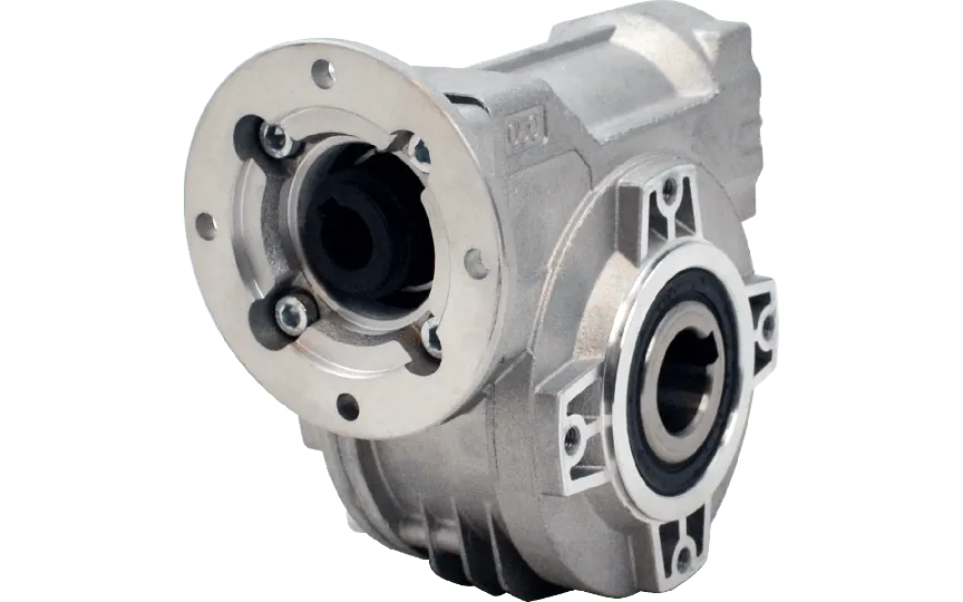 Hydro-Mec 050, worm gear Ø25 hollow shaft, 50:1, input 56B14, aluminium