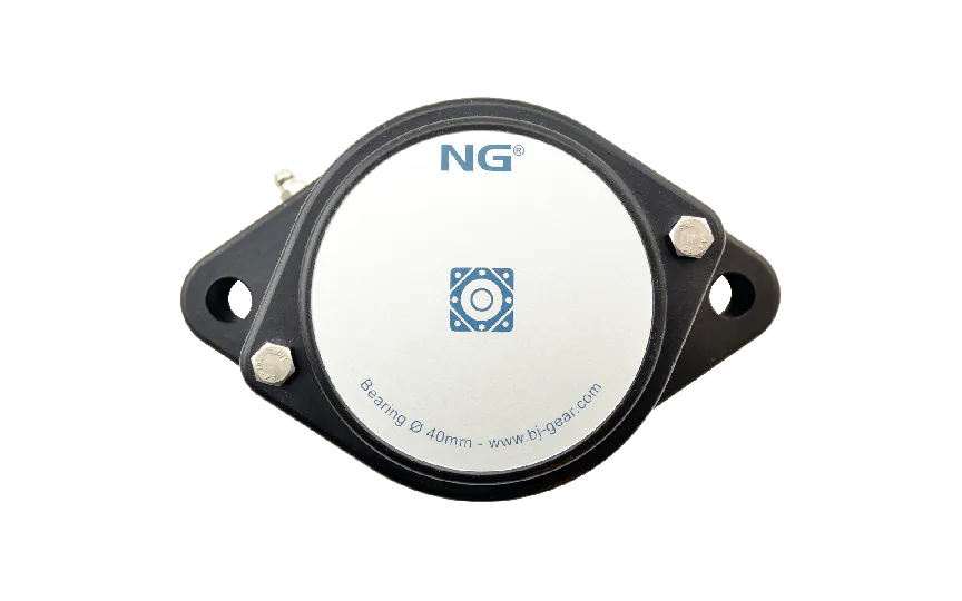 NG waterproof flange bearing F2 Ø40, 2-bolt, closed cover