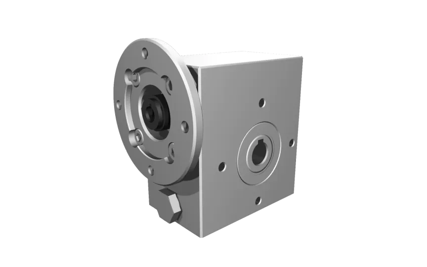 Clean-Geartech VFI I30, worm gear Ø14, 15:1, input 56B14, B3, OF320, stainless steel