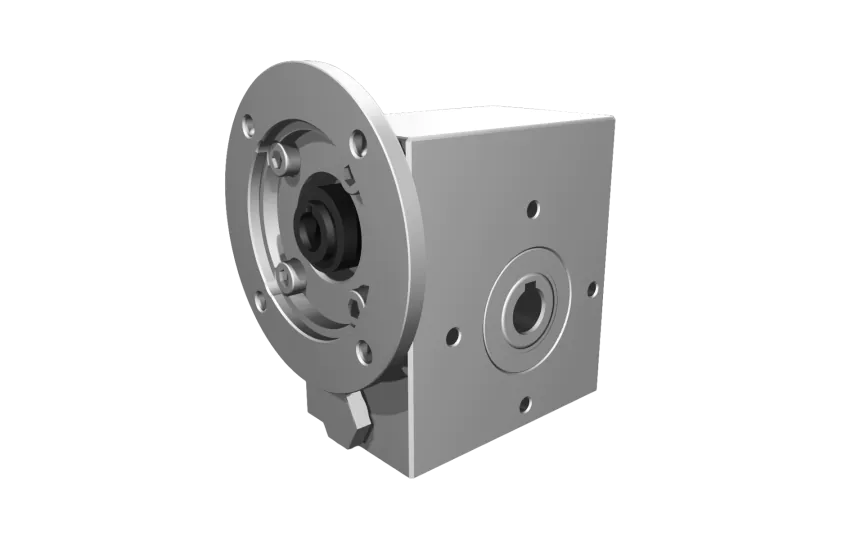 Clean-Geartech VFI I30, worm gear Ø14, 30:1, input 63B14, B3, OF320, stainless steel