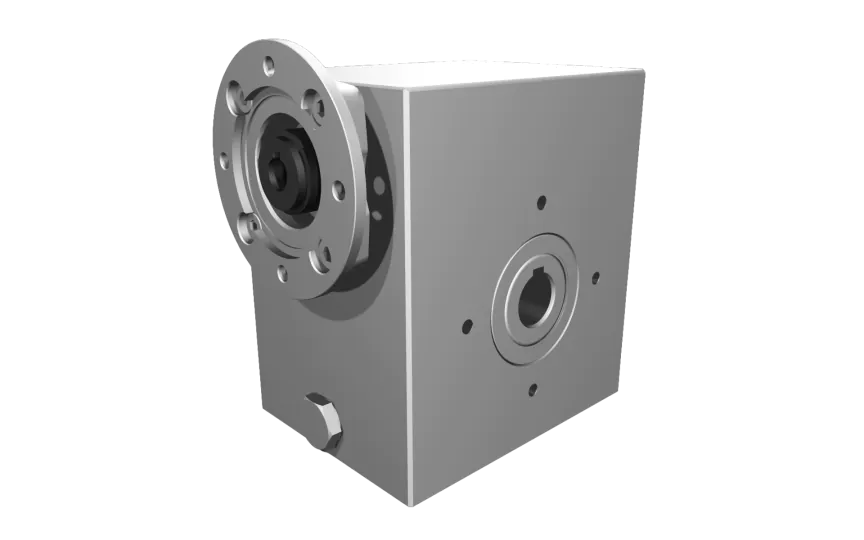 Clean-Geartech VFI I63, worm gear Ø25, 24:1, input 71B14, B3, OF320, stainless steel