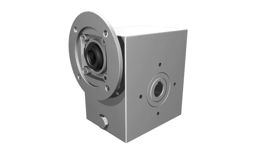 Clean-Geartech VFI I63, worm gear Ø25, 24:1, input 90B14, B3, OF320, stainless steel