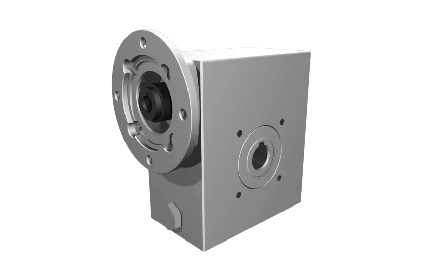 Clean-Geartech VFI I45, worm gear Ø18, 70:1, input 63B14, B3, OF320, stainless steel