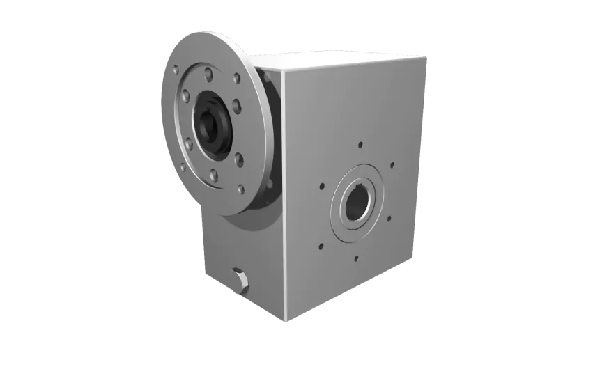 Clean-Geartech VFI I85, worm gear Ø35, 7:1, input 100/112B14, B3, OF320, stainless steel