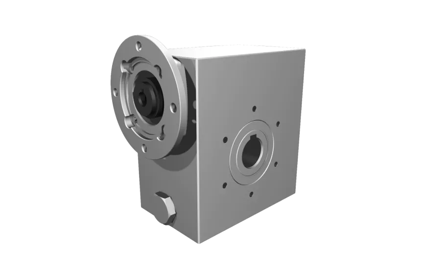 Clean-Geartech VFI I50, worm gear Ø25, 60:1, input 63B14, B3, OF320, stainless steel