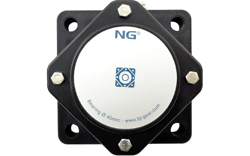 NG wasserdicht Flanschlager F4 Ø40, 4-Loch, geschlossen Deckel