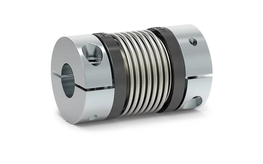 R+W MK2 15 30 6 6 miniature bellow coupling, stainless steel and aluminium
