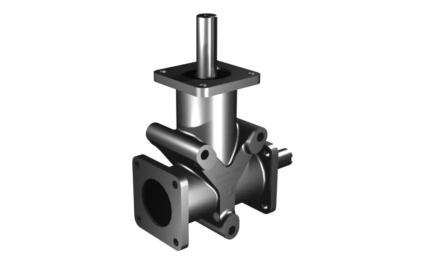 Poggi Kegelradgetriebe 5032, R1:1, D1, Ø25f7, Zweiweg, Edelstahl