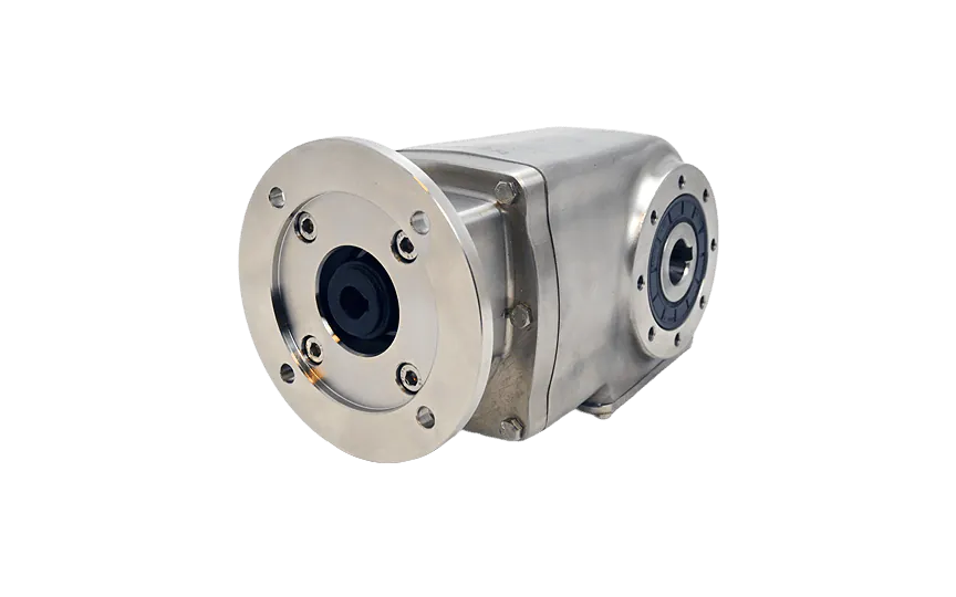 Clean-Geartech X62N, keglehjulsgear Ø35H7 hulaksel, 54,33:1, indgang 90B14, B3, rustfrit stål