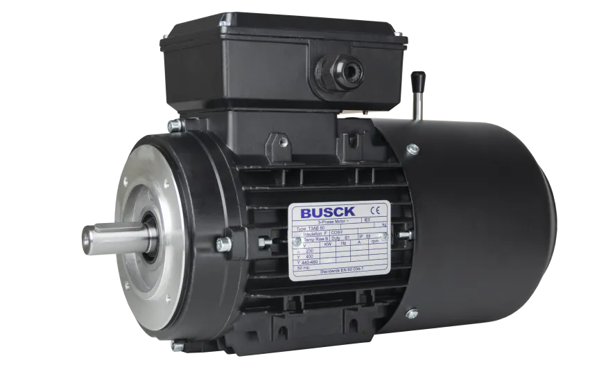 Busck Wechselstrommotor mit Bremse T3AB80C-2, 1.5kW, 2910RPM, 230/400V, 50Hz, Aluminium
