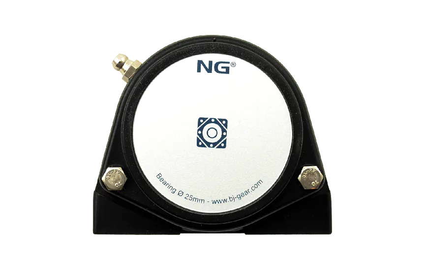 NG wasserdicht Stehlager mit Gewinde S2 Ø25, 2 Loch, geschlossen Deckel