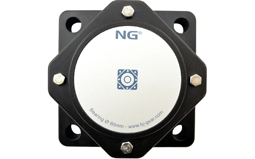 NG waterproof flange bearing F4 Ø60, 4-bolt, closed cover