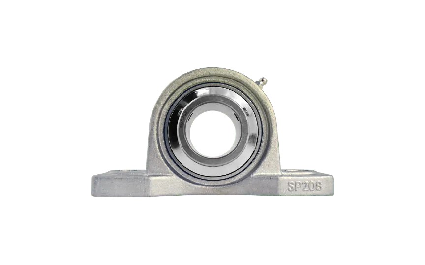Pillow block bearing SUCP208S, Ø40, with feet, stainless steel