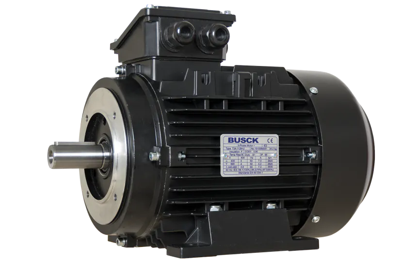 Busck AC motor T3A112M-2B34, 4kW, 2920RPM, B34, 400/690, 50 Hz, Aluminium
