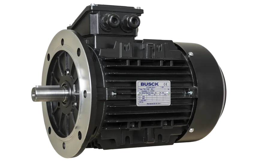 Busck AC motor T3A112MB-2B5, 5,5kW, 2930RPM, B5, 400/690, 50 Hz, Aluminium