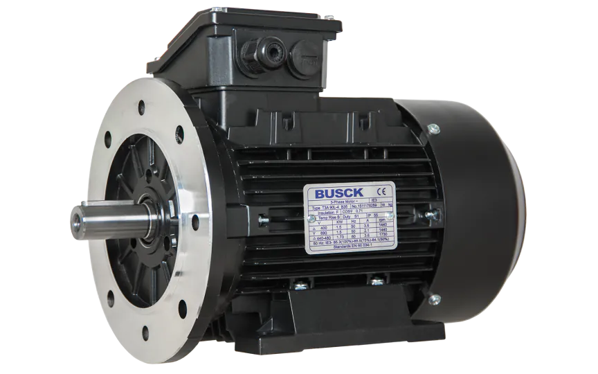 Busck AC motor T3A90L-2B35, 2,2kW, 2910RPM, B35, 230/400, 50 Hz, Aluminium