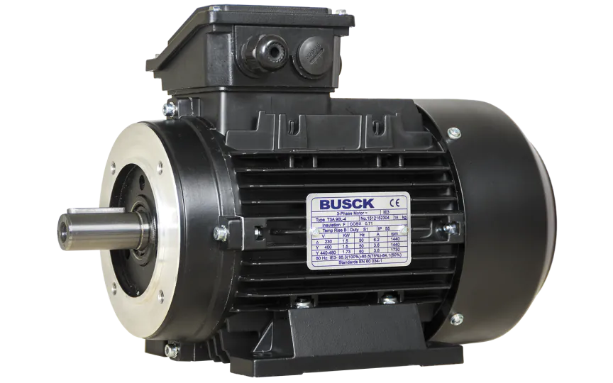 Busck AC motor T3A90L-2B34, 2,2kW, 2910RPM, B34, 230/400, 50 Hz, Aluminium