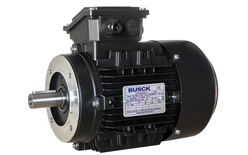 Busck AC motor T3A90S-4690V, 1,1kW, 1444RPM, B14, 500, 50 Hz, Aluminium