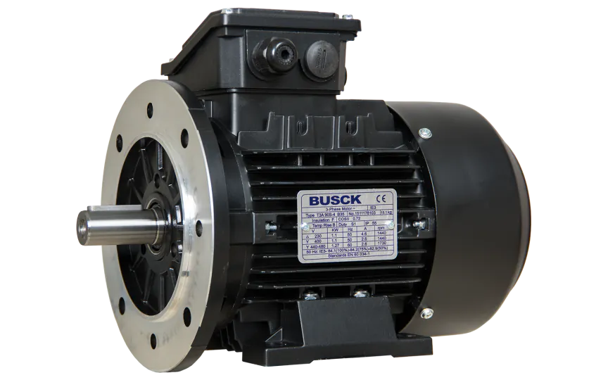 Busck AC motor T3A90S-2B34, 1,5kW, 2900RPM, B34, 230/400, 50 Hz, Aluminium