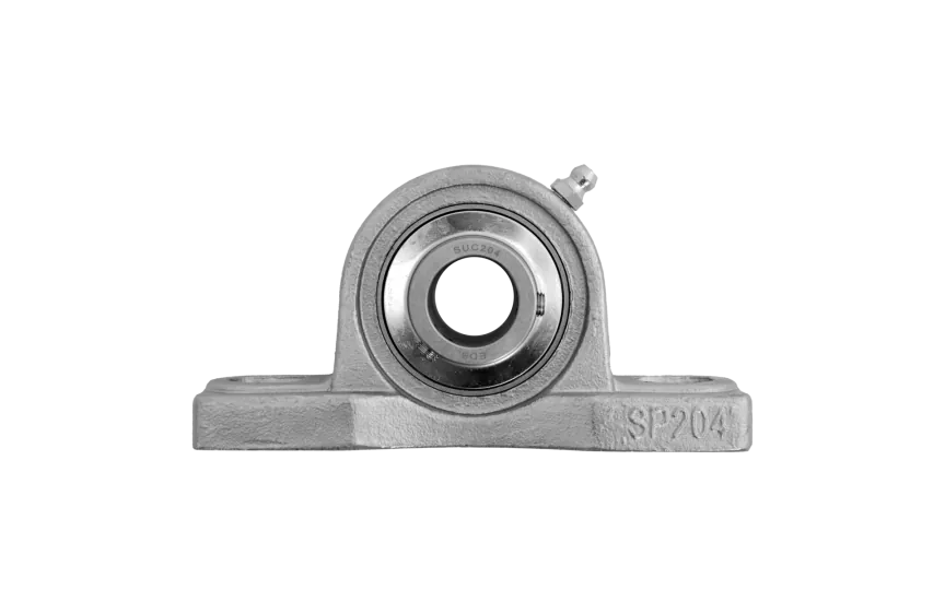 Pillow block bearing SUCP204S, Ø20, with feet, stainless steel