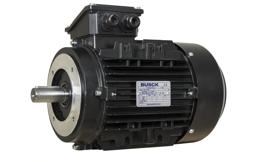 Busck AC motor T3A112MB-2-230, 5,5kW, 2930RPM, B14, 230/400, 50 Hz, Aluminium