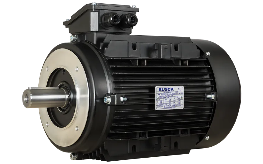 Busck AC motor T3A132M-4, 7,5kW, 1460RPM, B14, 400/690, 50 Hz, Aluminium