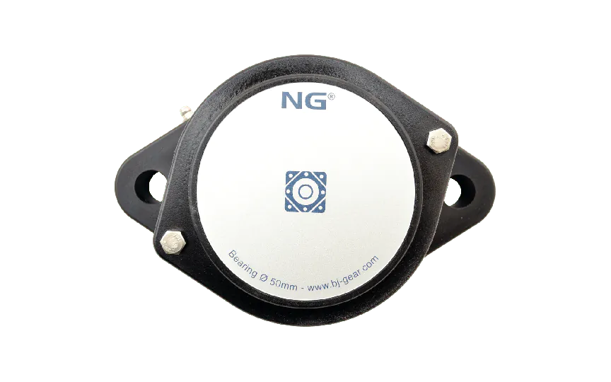 NG wasserdicht Flanschlager F2 Ø50, 2-Loch, geschlossen Deckel