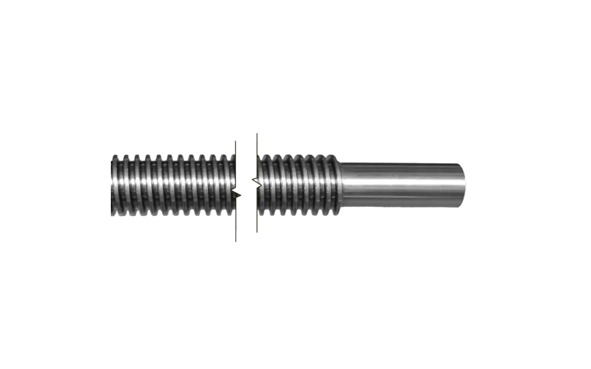 TR24x5 Trapezoidal spindle cut to length, externally machined, Ø16K6x30