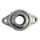 Flange bearing SFL Ø60, 2-bolt, stainless steel