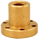 CONTI FFR Tr 22x10 trapezmøtrik med flange, højre gevind, bronze