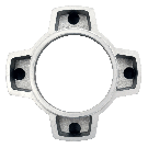 Hydro-Mec 045 afgangsflange FL, Aluminium
