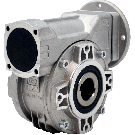 Hydro-Mec 050, worm gear Ø25 SS hollow shaft, 43:1, input 56B14, aluminium