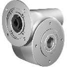 Clean-Geartech N50, worm gear Ø25, 14:1, input 80B14, stainless steel