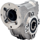 Hydro-Mec 050, worm gear Ø25 hollow shaft, 100:1, input 63B14, aluminium